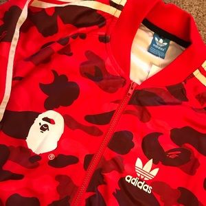 Adidas x Bape Camo Firebird Jacket